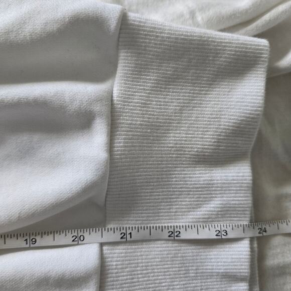 Diesel Women's Embroidered Logo Hoodie Sweatshirt White Size S Oversized Y2K - Picture 9 of 9